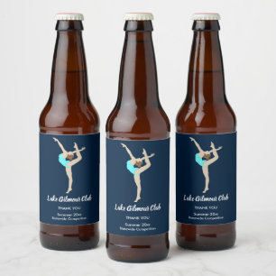 Étiquette Pour Bouteilles De Bière Gymnaste féminine