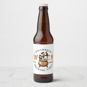 Étiquette Pour Bouteilles De Bière Halloween Retro sorch brasser
