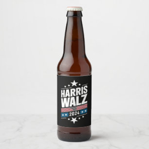 Étiquette Pour Bouteilles De Bière Harris Valse 2024 Kamala Harris Tim Valse 2024