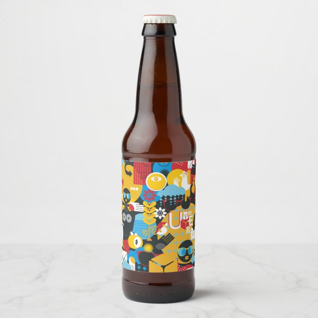 Étiquette Pour Bouteilles De Bière Heure d'été (Devant)