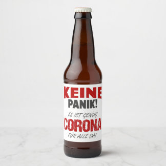 Étiquette Pour Bouteilles De Bière Il y a assez de corona pour tout le monde