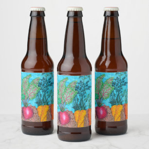 Étiquette Pour Bouteilles De Bière Jardin