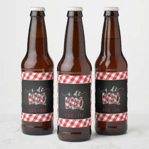 Étiquette Pour Bouteilles De Bière Je fais BBQ Bière Étiquette - Rouge - Personnalisé