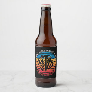 Étiquette Pour Bouteilles De Bière Je prends plaisir à de longues promenades romantiq