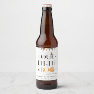 Étiquette Pour Bouteilles De Bière Joli Citrouille Halloween Baby shower Little Boo