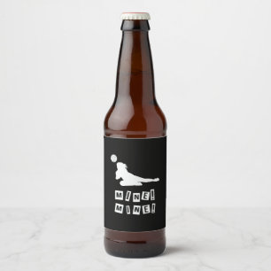 Étiquette Pour Bouteilles De Bière Joueur de volley-ball   Mine de volleyball