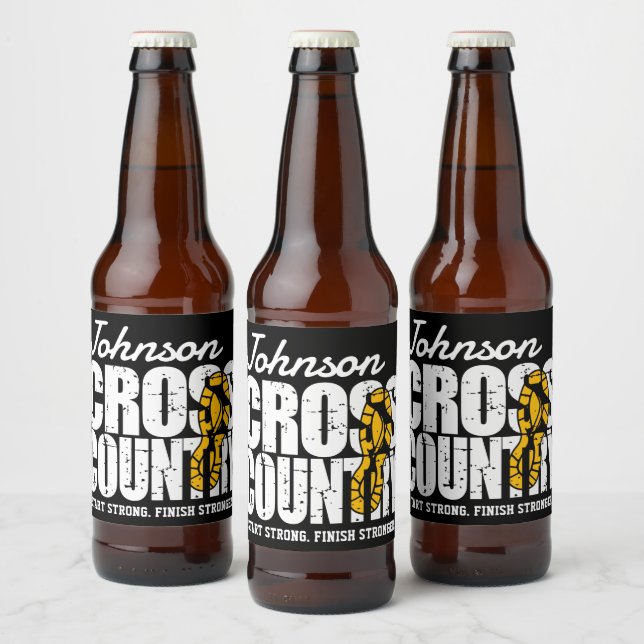 Étiquette Pour Bouteilles De Bière Joueur d'équipe d'exécution d'AJOUT TEXTE inter-pa (Bouteilles)