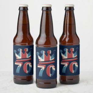 Étiquette Pour Bouteilles De Bière Jubilé de platine Reine Elizabeth 70 ans