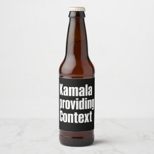 Étiquette Pour Bouteilles De Bière Kamala Brat Lime Green Fournissant un Contexte