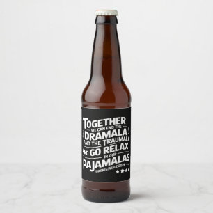 Étiquette Pour Bouteilles De Bière Kamala Harris 2024 Nous pouvons mettre fin à Drama