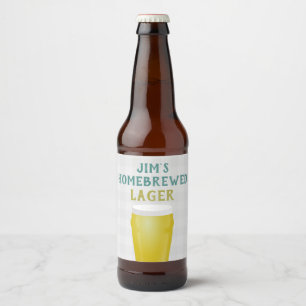 Étiquette Pour Bouteilles De Bière Lager brassé à domicile