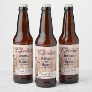 Étiquette Pour Bouteilles De Bière Lait rustique peut Mariage campagnard Merci