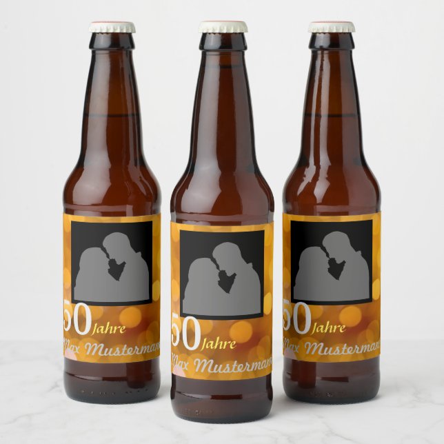 Étiquette Pour Bouteilles De Bière l'anniversaire personnalisé (Bouteilles)