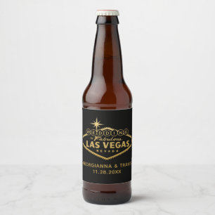 Étiquette Pour Bouteilles De Bière Las Vegas Mariage personnalisé Faveur