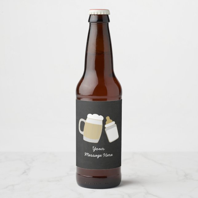 Étiquette Pour Bouteilles De Bière Le bébé brasse du Baby shower (Devant)