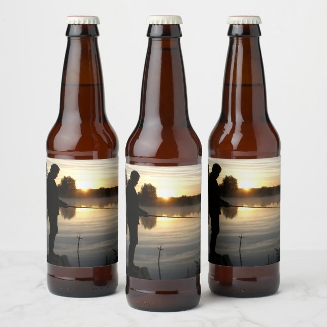 Étiquette Pour Bouteilles De Bière Le matin du pêcheur (Bouteilles)