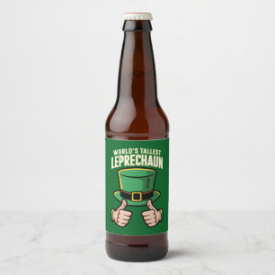 Étiquette Pour Bouteilles De Bière Le plus grand Humour irlandais du monde Leprechaun