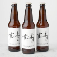 Lettres noires Trente | 30e fête d'anniversaire