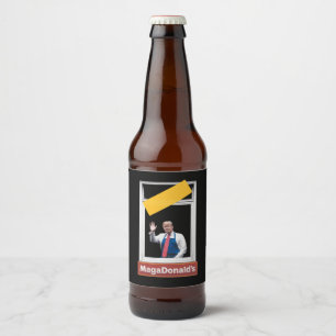 Étiquette Pour Bouteilles De Bière MAGADonald's Trump 2024