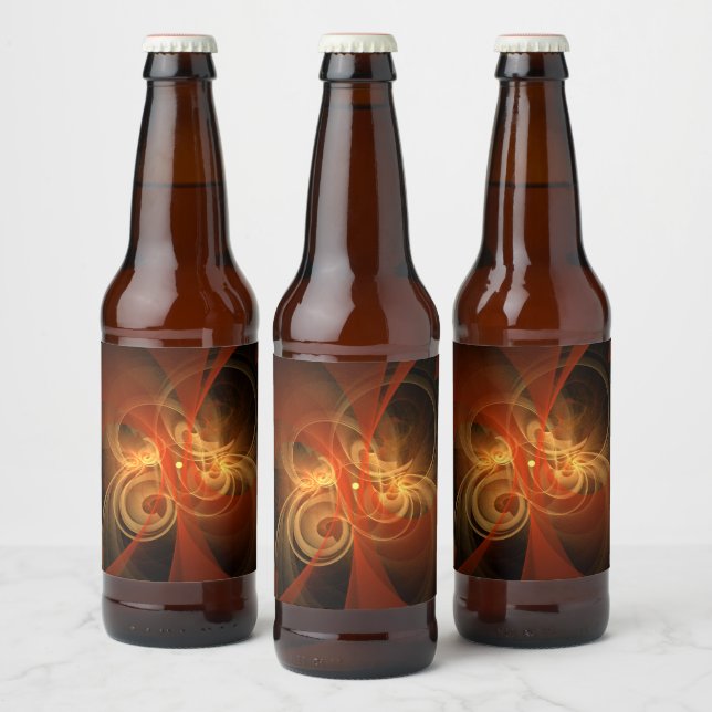 Étiquette Pour Bouteilles De Bière Magie du matin Art Abstrait (Bouteilles)