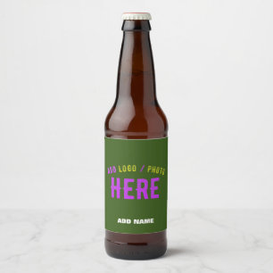 ÉTIQUETTE POUR BOUTEILLES DE BIÈRE MARQUE VÉRIFIÉE STYLÉE MODERNE PERSONNALISÉE VERT
