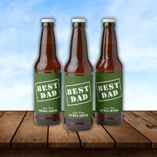 Étiquette Pour Bouteilles De Bière "MEILLEUR PÈRE" Des Enfants