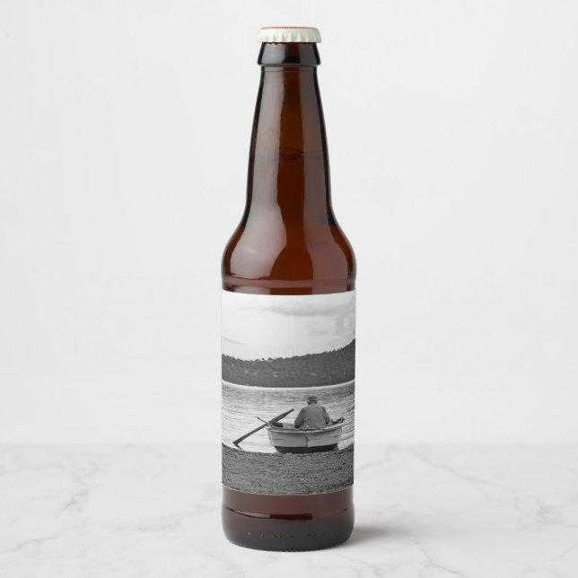 Étiquette Pour Bouteilles De Bière Mode de vie cool photo culturelle du pêcheur égéen (Devant)