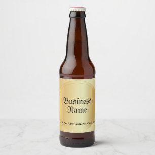 Étiquette Pour Bouteilles De Bière Modèle de script manuscrit Glamorisant Faux Gold
