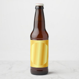 Étiquette Pour Bouteilles De Bière Modèle vierge de luxe aspect or élégant personnali