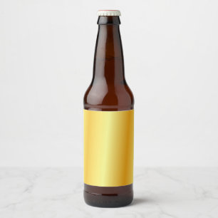 Étiquette Pour Bouteilles De Bière Modèle vierge élégant de luxe doré Glamour