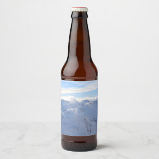 Étiquette Pour Bouteilles De Bière Montagne Alphine