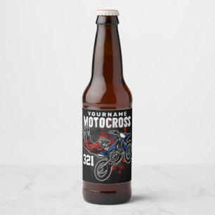 Étiquette Pour Bouteilles De Bière Motocross Motocross Racing FMX Trick