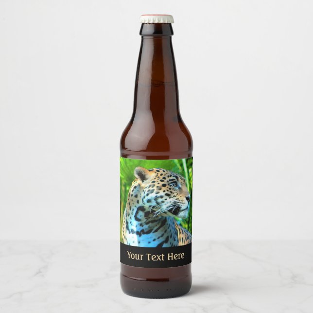 Étiquette Pour Bouteilles De Bière Nayla le Jaguar (Devant)