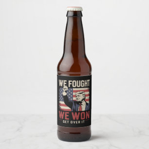 Étiquette Pour Bouteilles De Bière Nous avons combattu Nous avons gagné Passez à autr
