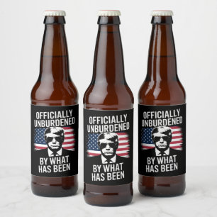 Étiquette Pour Bouteilles De Bière Officiellement Inoccupé Par Ce Qui A Été Trump