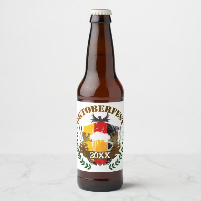 Étiquette Pour Bouteilles De Bière Oktoberfest (Devant)