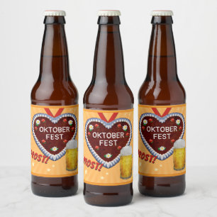 Étiquette Pour Bouteilles De Bière Oktoberfest