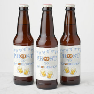 Étiquette Pour Bouteilles De Bière Oktoberfest Pretzel