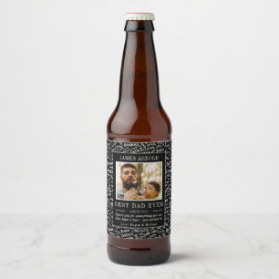 Étiquette Pour Bouteilles De Bière Papa branché en plusieurs langues Fête des pères p