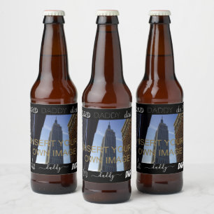 Étiquette Pour Bouteilles De Bière Papa papa Photo personnalisée