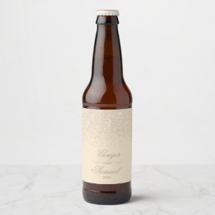 Étiquette Pour Bouteilles De Bière Parties scintillant À Vins Étincelants