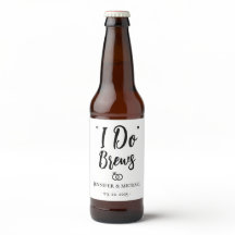 Personnaliser la réception de mariage I Do Brews