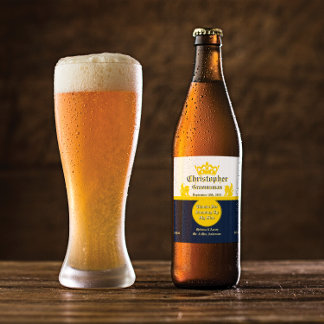 Étiquette Pour Bouteilles De Bière Personnaliser Réception de Mariage Témoin Marié et