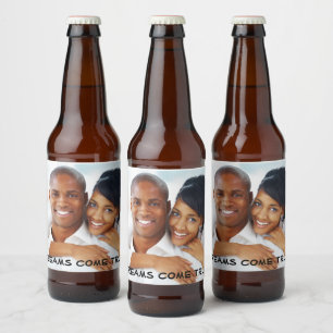 Étiquette Pour Bouteilles De Bière Photo mariage fiançailles fête de mariage annivers