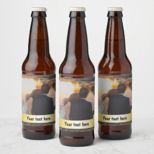 Étiquette Pour Bouteilles De Bière Photo personnalisée