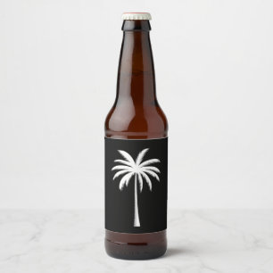 Étiquette Pour Bouteilles De Bière Plage de coucher de soleil de vacances d'été frais