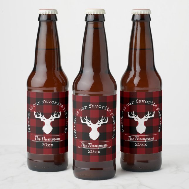 Étiquette Pour Bouteilles De Bière Plaid (Bouteilles)