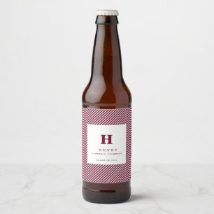 ÉTIQUETTE POUR BOUTEILLES DE BIÈRE PREMIER ÉTIQUETTE DE BOUTEILLE DE BIÈRE DE LA FÊTE