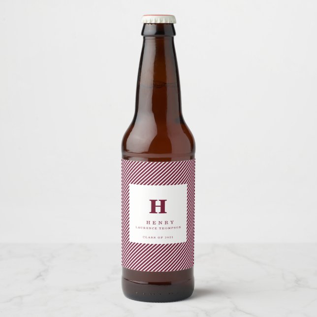 ÉTIQUETTE POUR BOUTEILLES DE BIÈRE PREMIER ÉTIQUETTE DE BOUTEILLE DE BIÈRE DE LA FÊTE (Devant)
