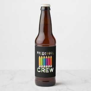 Étiquette Pour Bouteilles De Bière Professeur d'art préscolaire Enseignant